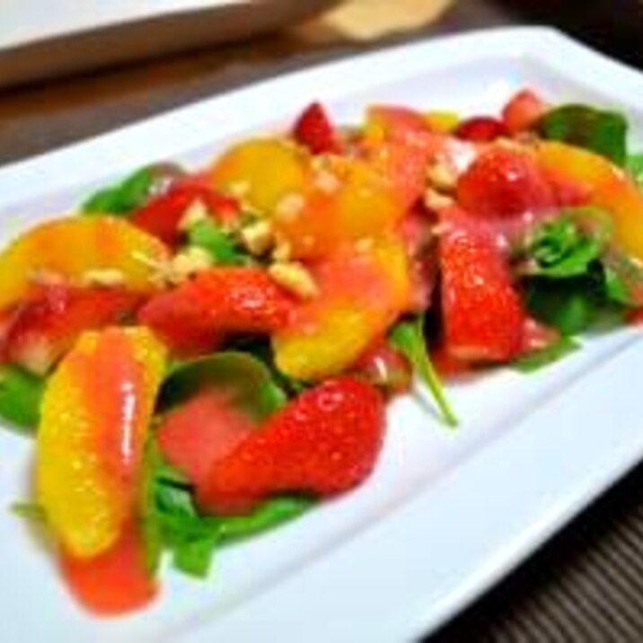 いちごソースの彩りフルーツサラダ レシピ 作り方 By ココナツ好き 楽天レシピ